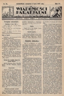 Wiadomości Parafjalne : dodatek do tygodników „Niedziela” i „Przewodnika Katolickiego”. 1937, nr 23