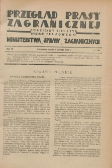 Przegląd Prasy Zagranicznej : codzienny biuletyn Wydziału Prasowego Ministerstwa Spraw Zagranicznych. R.4, nr 126 (5 czerwca 1929)