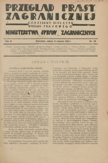 Przegląd Prasy Zagranicznej : codzienny biuletyn Wydziału Prasowego Ministerstwa Spraw Zagranicznych. R.4, nr 135 (15 czerwca 1929)