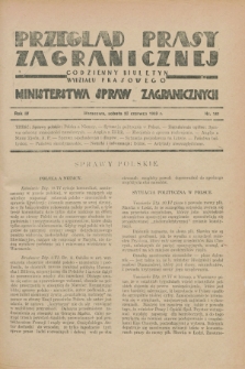 Przegląd Prasy Zagranicznej : codzienny biuletyn Wydziału Prasowego Ministerstwa Spraw Zagranicznych. R.4, nr 141 (22 czerwca 1929)