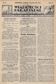 Wiadomości Parafjalne : dodatek do tygodników „Niedziela” i „Przewodnika Katolickiego”. 1937, nr 27