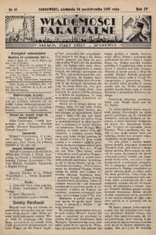 Wiadomości Parafjalne : dodatek do tygodników „Niedziela” i „Przewodnika Katolickiego”. 1937, nr 37