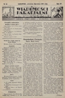 Wiadomości Parafjalne : dodatek do tygodników „Niedziela” i „Przewodnika Katolickiego”. 1937, nr 43