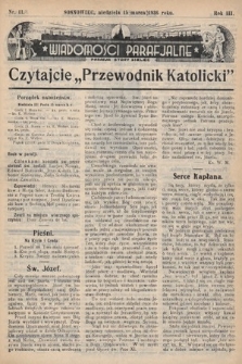 Wiadomości Parafjalne : dodatek do tygodników „Niedziela” i „Przewodnika Katolickiego”. 1936, nr 11
