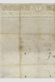 Dokument króla Zygmunta III potwierdzający ponowne przyłączenie wójtostwa wielickiego do miasta Wieliczki