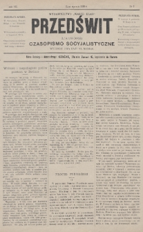Przedświt = L'Aurore : czasopismo socyjalistyczne : wydawnictwo „Walki Klas”. R. 7, 1888, nr 2