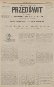 Przedświt = L'Aurore : czasopismo socyjalistyczne : wydawnictwo „Walki Klas”. R. 7, 1888, nr 22, 23 i 24
