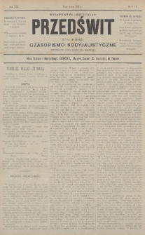Przedświt = L'Aurore : czasopismo socyjalistyczne : wydawnictwo „Walki Klas”. R. 8, 1889, nr 5-6