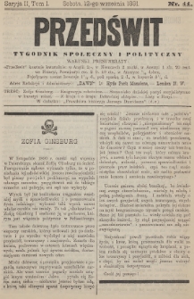Przedświt : tygodnik społeczny i polityczny. Seria 2, T. 1, 1891, nr 11