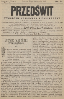 Przedświt : tygodnik społeczny i polityczny. Seria 2, T. 1, 1891, nr 21