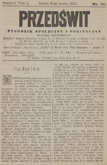 Przedświt : tygodnik społeczny i polityczny. Seria 2, T. 2, 1892, nr 36
