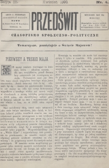 Przedświt : czasopismo społeczno-polityczne. 1893, nr 4