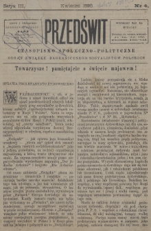 Przedświt : czasopismo społeczno-polityczne : organ Związku Zagranicznego Socyalistów Polskich. 1898, nr 4