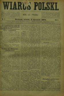 Wiarus Polski. R.4, nr 2 (6 stycznia 1894)