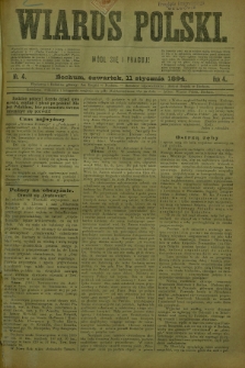 Wiarus Polski. R.4, nr 4 (11 stycznia 1894)