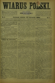 Wiarus Polski. R.4, nr 8 (20 stycznia 1894)