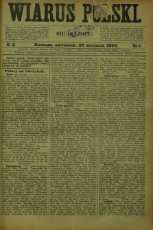 Wiarus Polski. R.4, nr 10 (25 stycznia 1894)