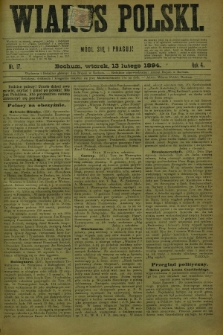 Wiarus Polski. R.4, nr 17 (13 lutego 1894)