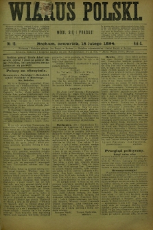 Wiarus Polski. R.4, nr 18 (15 lutego 1894)