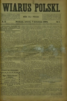 Wiarus Polski. R.4, nr 38 (7 kwietnia 1894)