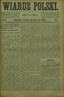 Wiarus Polski. R.4, nr 69 (19 czerwca 1894)