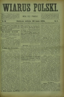 Wiarus Polski. R.4, nr 86 (28 lipca 1894)
