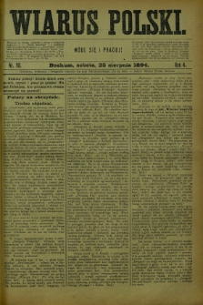 Wiarus Polski. R.4, nr 98 (25 sierpnia 1894)