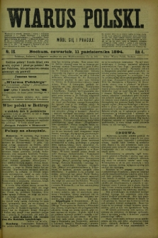 Wiarus Polski. R.4, nr 118 (11 października 1894)