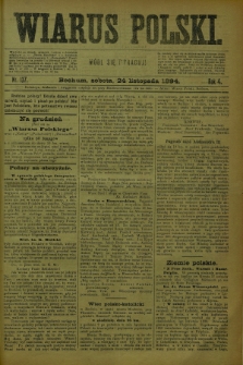 Wiarus Polski. R.4, nr 137 (24 listopada 1894)