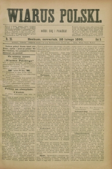 Wiarus Polski. R.5, nr 26 (28 lutego 1895)
