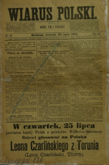 Wiarus Polski. R.11, nr 88 (23 lipca 1901)