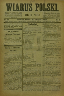Wiarus Polski. R.11, nr 144 (30 listopada 1901) + dod.