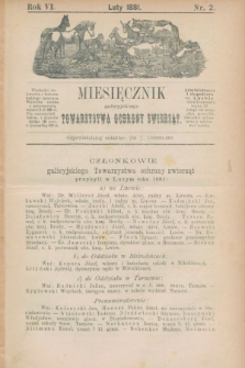 Miesięcznik galicyjskiego Towarzystwa Ochrony Zwierząt. R.6, nr 2 (luty 1881)