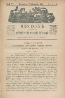Miesięcznik galicyjskiego Towarzystwa Ochrony Zwierząt. R.6, nr 9/10 (wrzesień i październik 1881)
