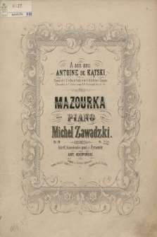 Mazourka : pour piano : op. 19