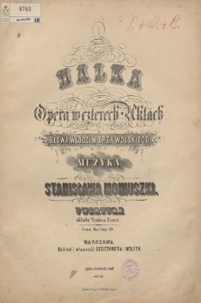 Halka : opera w czterech aktach : uwertura