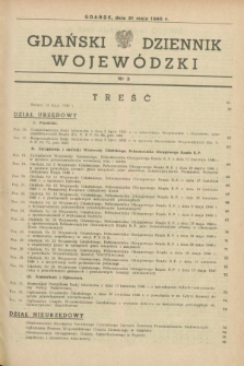 Gdański Dziennik Wojewódzki. 1946, nr 3 (31 maja)