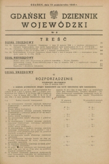 Gdański Dziennik Wojewódzki. 1946, nr 8 (10 października)