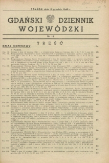 Gdański Dziennik Wojewódzki. 1946, nr 10 (15 grudnia)