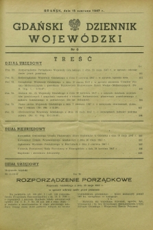 Gdański Dziennik Wojewódzki. 1947, nr 8 (15 czerwca)