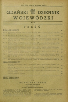 Gdański Dziennik Wojewódzki. 1947, nr 13 (20 września)