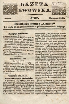 Gazeta Lwowska. 1845, nr 37