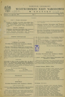 Dziennik Urzędowy Wojewódzkiej Rady Narodowej w Gdańsku. 1955, nr 1 (31 stycznia)