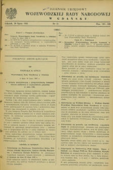 Dziennik Urzędowy Wojewódzkiej Rady Narodowej w Gdańsku. 1955, nr 11 (20 lipca)