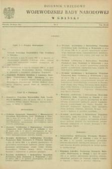 Dziennik Urzędowy Wojewódzkiej Rady Narodowej w Gdańsku. 1961, nr 3 (10 maja)