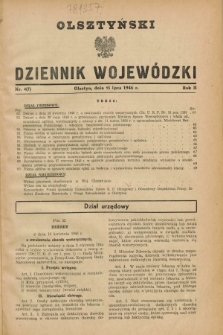 Olsztyński Dziennik Wojewódzki. R.2, nr 4 (15 lipca 1946) = nr 7