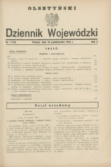 Olsztyński Dziennik Wojewódzki. R.2, nr 7 (28 października 1946) = nr 10