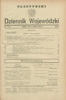 Olsztyński Dziennik Wojewódzki. R.2, nr 9 (6 grudnia 1946) = nr 12