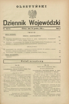 Olsztyński Dziennik Wojewódzki. R.2, nr 10 (20 grudnia 1946) = nr 13