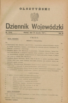 Olsztyński Dziennik Wojewódzki. R.3, nr 2 (25 stycznia 1947) = nr 16